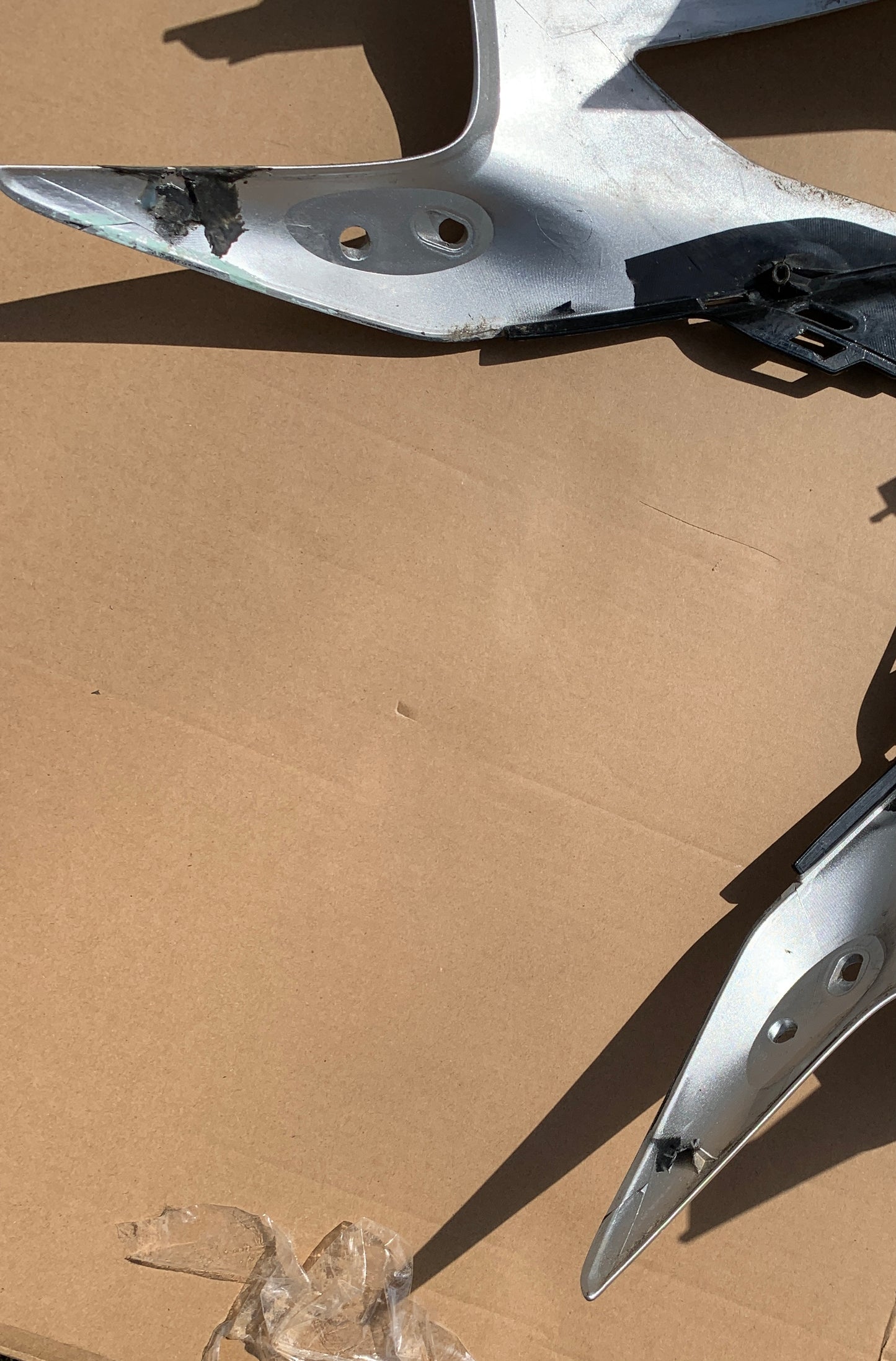 2003 Honda VFR800 Interceptor Upper Cowl Fairing 02 03 04 05 -6 07 08 VFR 800 Silver Metallic