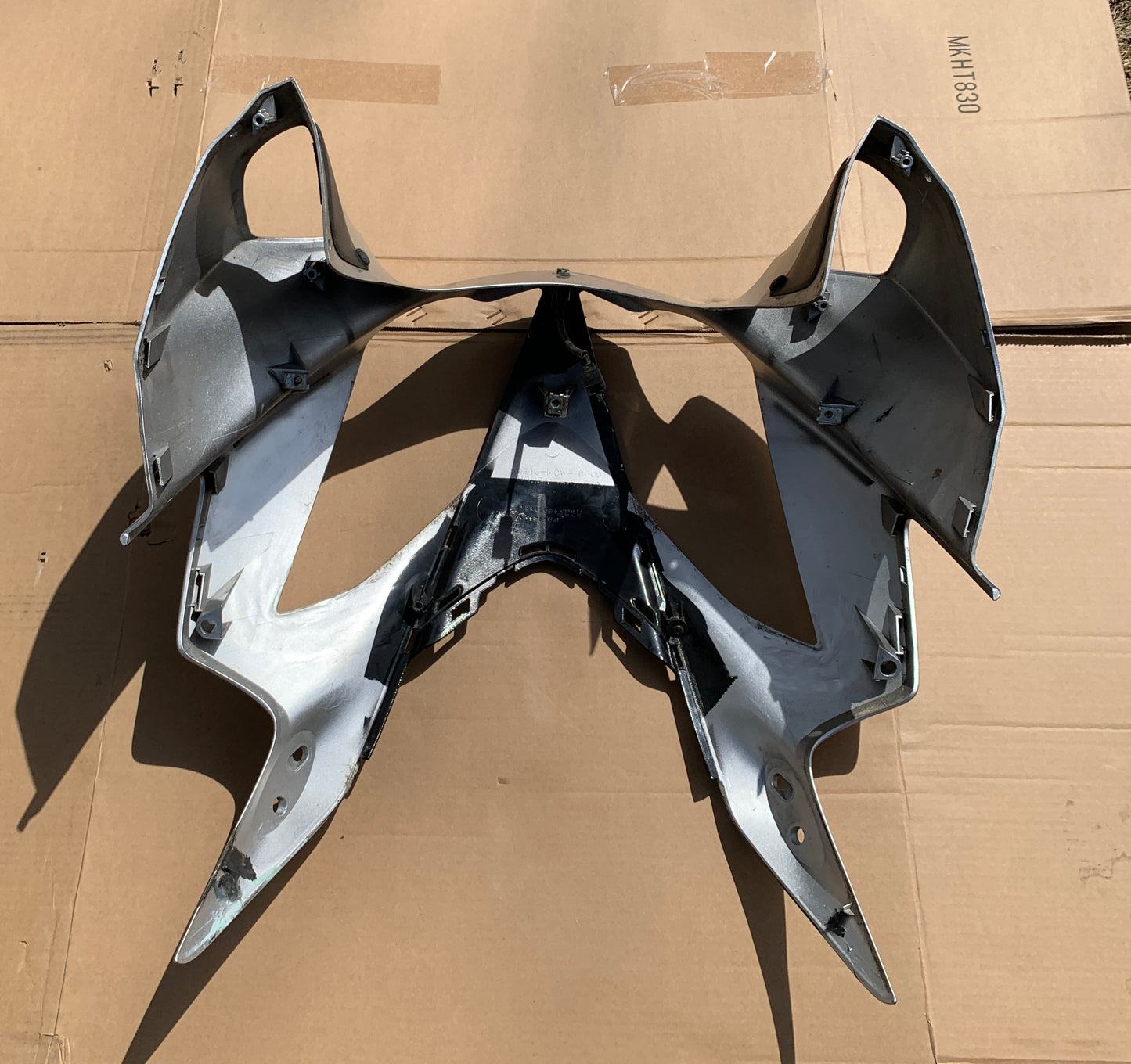 2003 Honda VFR800 Interceptor Upper Cowl Fairing 02 03 04 05 -6 07 08 VFR 800 Silver Metallic