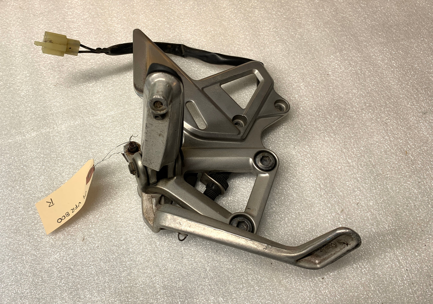 2004 Honda VFR800 Inerceptor Foot Peg Main Step R Right W Rear Brake Lever 02 03 04 05 06 07 08