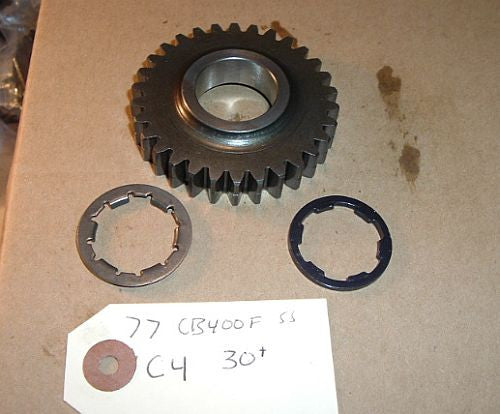 1977 Honda CB400 Super Sport TRANSMISSION FOURTH COUNTERSHAFT GEAR C4 30 TOOTH