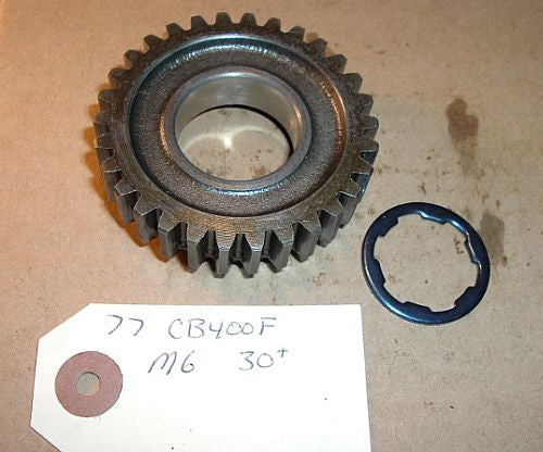 1977 Honda CB400 Super Sport TRANSMISSION SIXTH MAINSHAFT GEAR M6 6TH GEAR 30 TOOTH