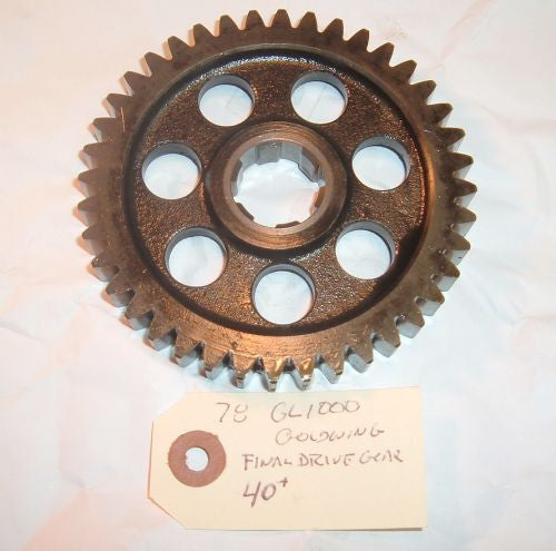 1978 Honda GL1000 Goldwing TRANSMISSION FINAL DRIVE GEAR - 40 TOOTH