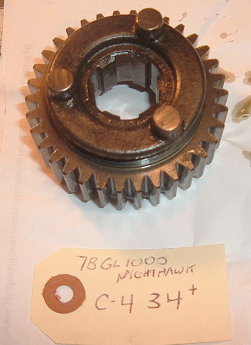 1978 Honda GL1000 Goldwing TRANSMISSION GEAR COUNTERSHAFT GEAR C 4 34 tooth