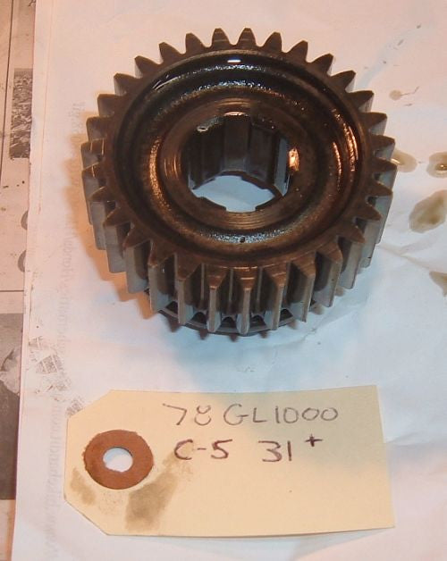 1978 Honda GL1000 Goldwing TRANSMISSION 5th COUNTERSHAFT counter shaft GEAR 31 tooth