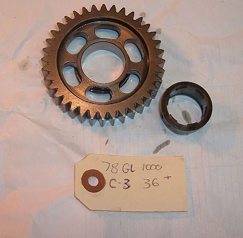 1978 Honda GL1000 Goldwing TRANSMISSION 3rd COUNTERSHAFT GEAR 36 tooth