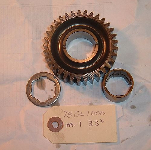 1978 Honda GL1000 Goldwing TRANSMISSION 1st MAIN SHAFT GEAR 33 TOOTH M1