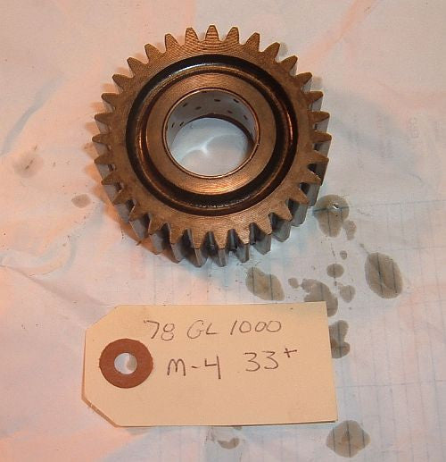 1978 Honda GL1000 Goldwing TRANSMISSION 1st MAIN SHAFT GEAR 33 TOOTH M1