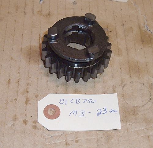 1981 Honda CB750 Super Sport TRANSMISSION M-3 3RD MAINSHAFT GEAR
