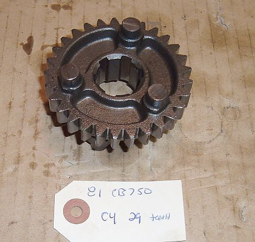 1981 Honda CB750 Super Sport TRANSMISSION C-4 4TH COUNTER SHAFT GEAR 29 TEETH