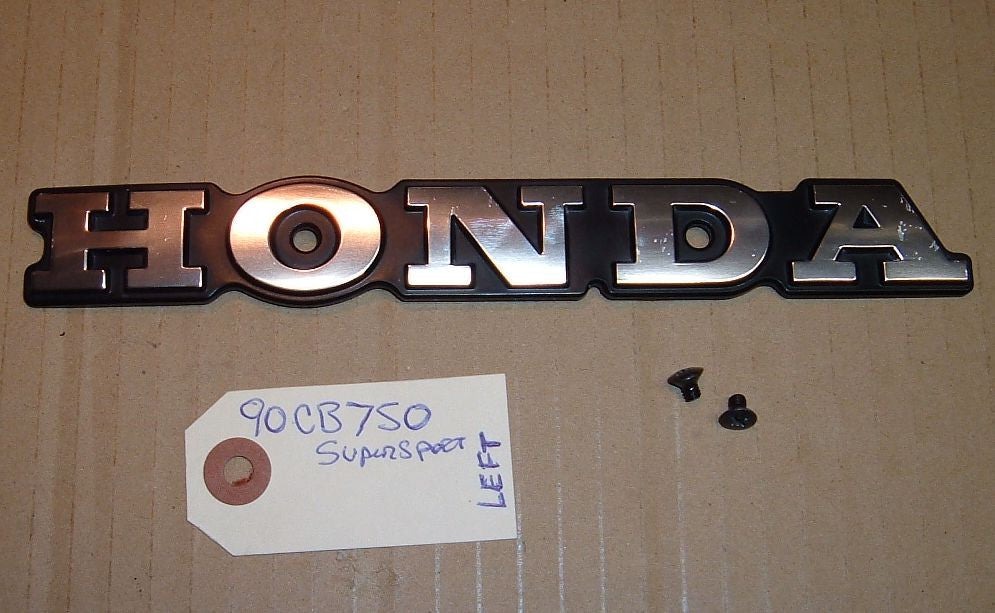 1981 Honda CB750 Super Sport TANK EMBLEM BADGE LEFT SIDE