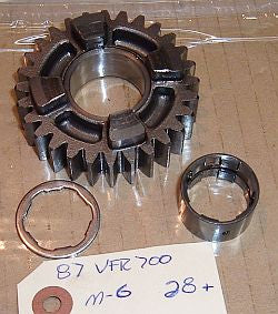 1987 Honda VFR700 Interceptor MAINSHAFT GEAR (28T) 6TH