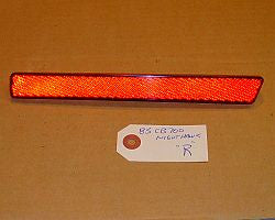 1985 Honda CB700 Nighthawk Rear Grab Rail  Reflector 84 85 86