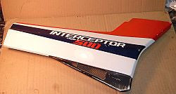 1986 Honda VF500 Interceptor RIGHT SIDE PLATE SIDE COVER