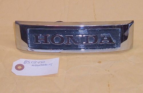 1985 Honda CB450 Nighthawk FRONT FORK BADGE EMBLEM GRILLE