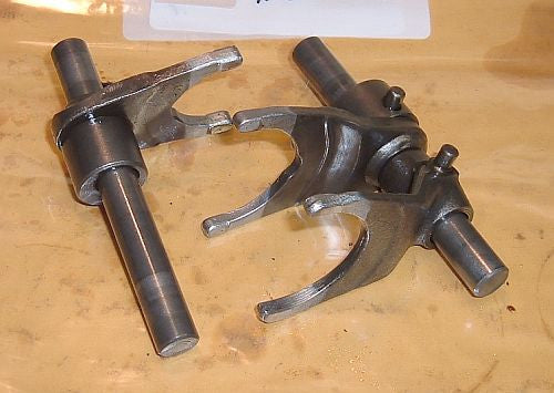 1985 Honda CB450 Nighthawk SHIFT FORKS 1, 2, 3, W SHAFT