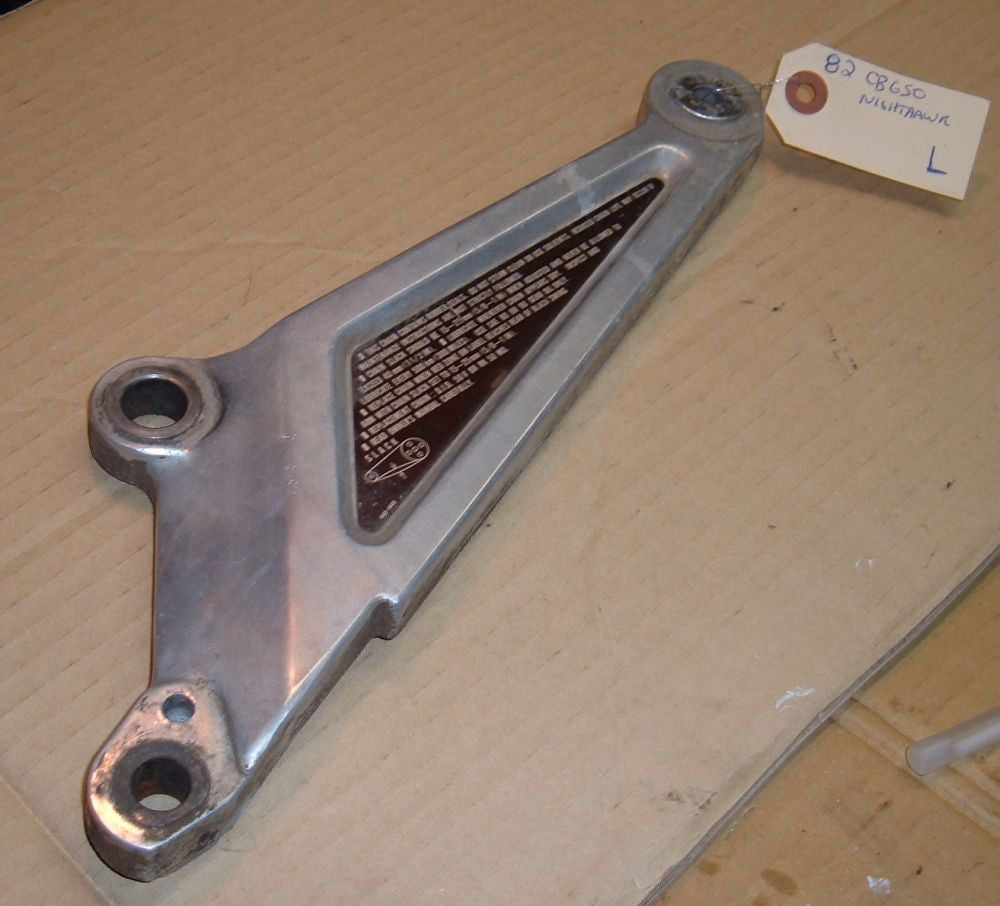 1982 honda CB650 nighthawk Foot Peg Holder