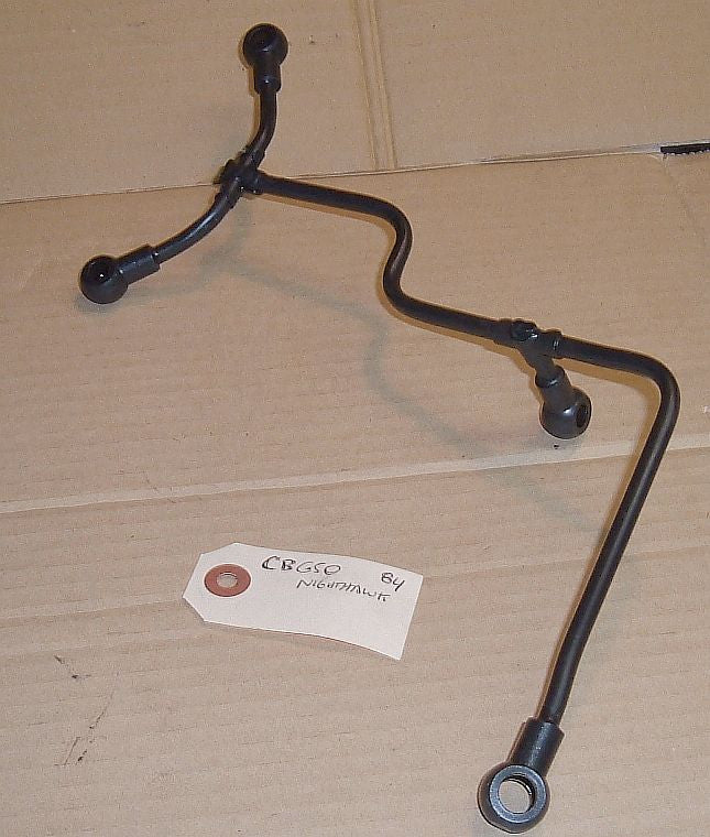 1984 Honda CB650 Nighthawk Oil Feed Pipe Tube