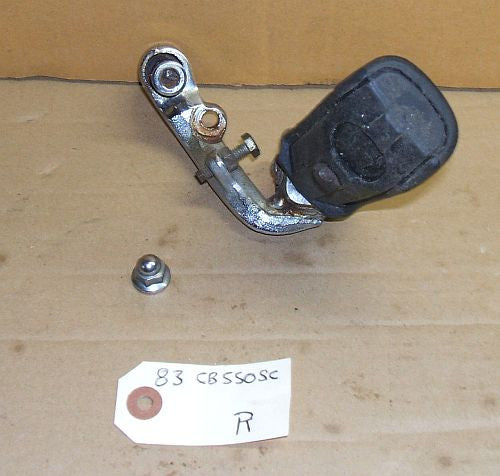 1983 Honda CB550 Nighthawk RIGHT SIDE MAIN FOOT PEG R 83