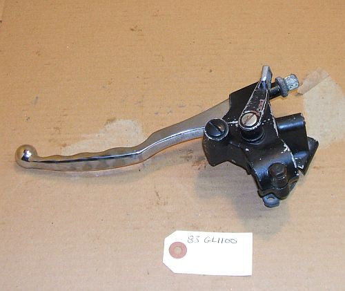 1983 Honda GL1100  CLUTCH LEVER W BRACKET HOLDER CHOKE LEVER 83