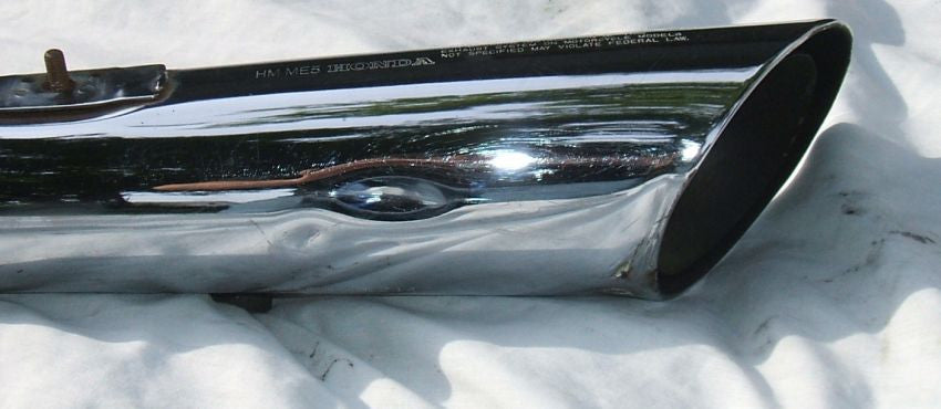 1985 Honda CB650 Nighthawk Muffler Exhaust Pipes Complete