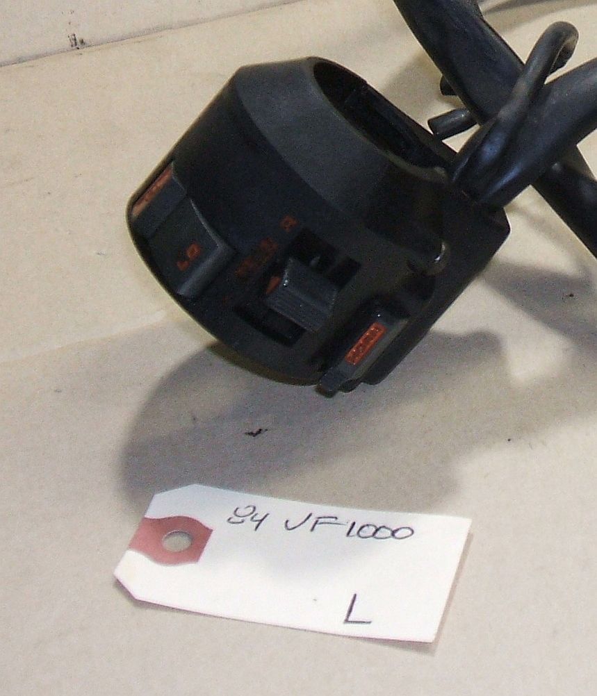 1984 Honda VF1000 Interceptor Left Side Handle Bar Control Switch Turn Signal, On Off Kill button