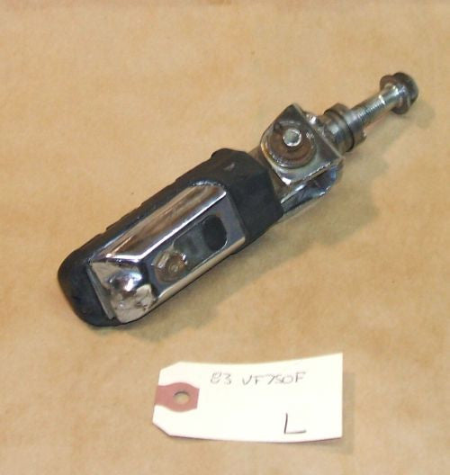 1983 Honda VF750 INTERCEPTOR FOOT PEG STEP ASSEMBLY  L  LEFT MAIN VT 750 83 84 85