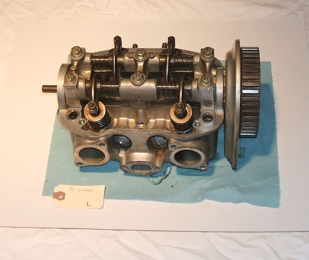 1976 Honda GL1000 Goldwing COMPLETE CYLINDER HEAD CAM SHAFT VALVE LEFT SIDE