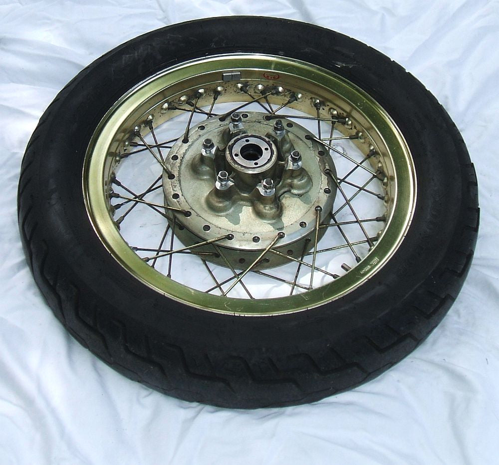 1976 Honda GL1000 Goldwing REAR WHEEL GOLD
