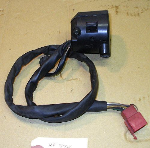 1984 Honda VF500 Interceptor Bar Control Right Throttle Housing Starter Switch