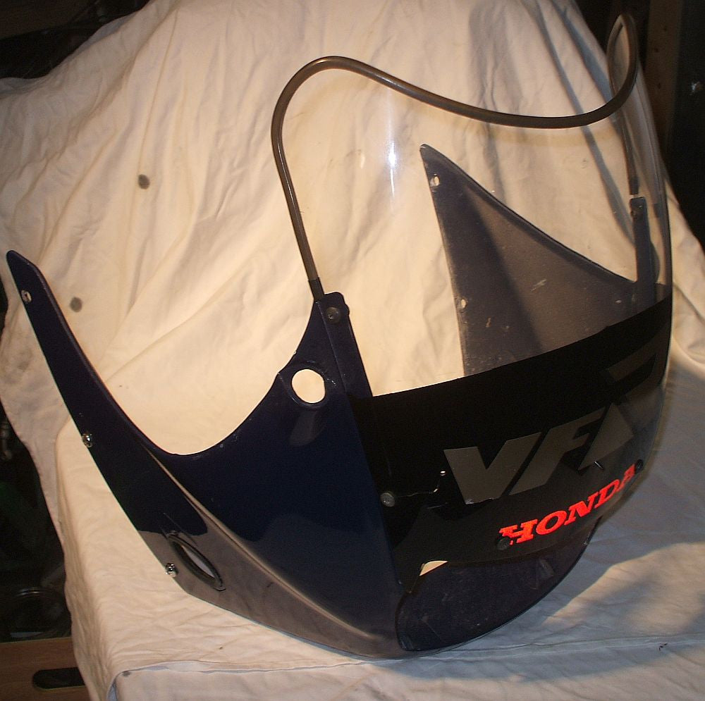 1986 Honda VFR700 Interceptor Cowl Upper Fairing W Windscreen
