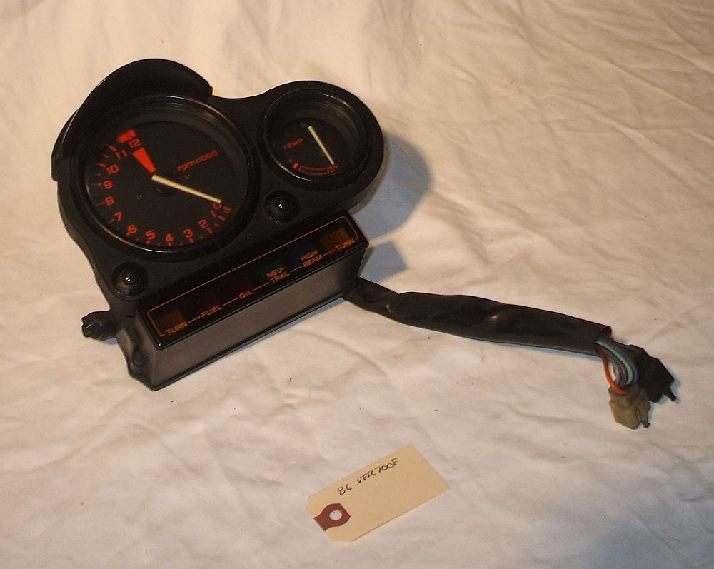 1986 Honda VFR700 Interceptor TACHOMETER GAUGE TEMPERATURE 86 VFR700