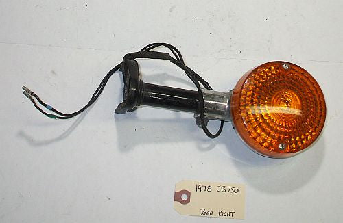 1978 Honda CB750K CB750 CB 750 Rear Turn Signal W Stay Mount R Right