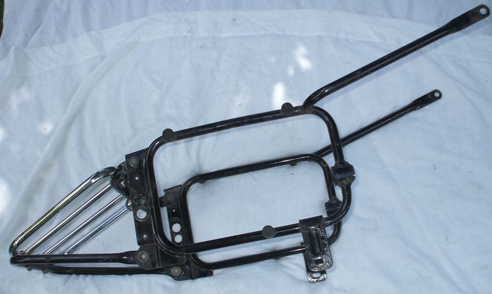 Honda GL1000 GL 1000 Goldwing Luggage Saddle Bag Hard Luggage Mounting Bracket W Chrome Luggage rack