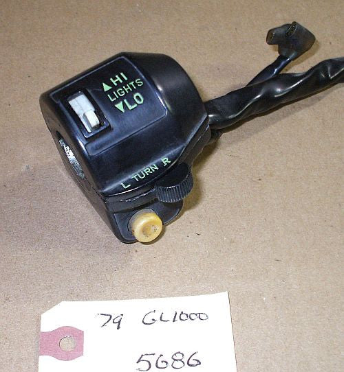 1979 Honda GL1000 Goldwing Bar Control Switch Turn Signal Hi Low Beam Left Side