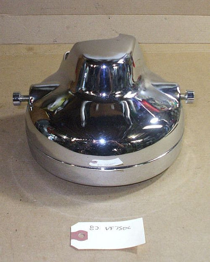 1982 Honda VF750 Magna Headlight Head Light Bulb Ring and Bucket Chrome