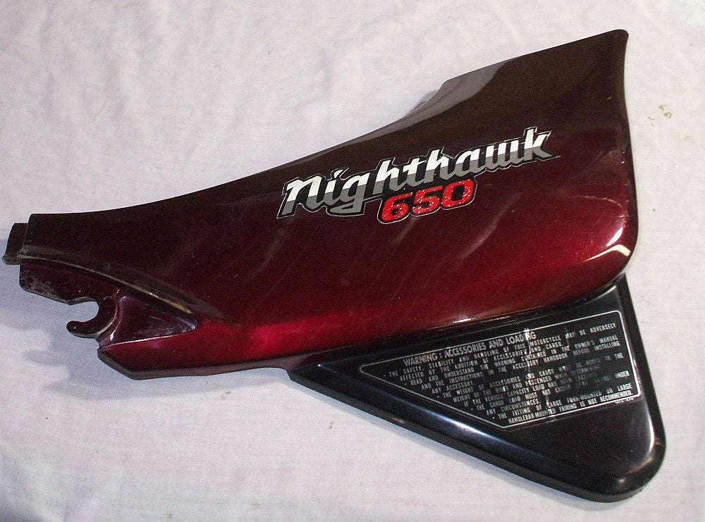 1983 Honda CB650 Nighthawk Side Plate Cover Right R 83 cb650sc