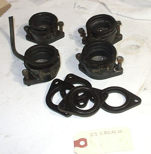 1983 Honda CB650 Nighthawk INTAKE MANIFOLDS CARBURETOR INSULATOR