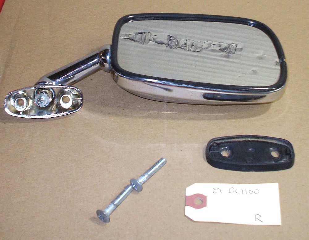 1981 Honda GL1100 MIRROR RIGHT SIDE R CHROME