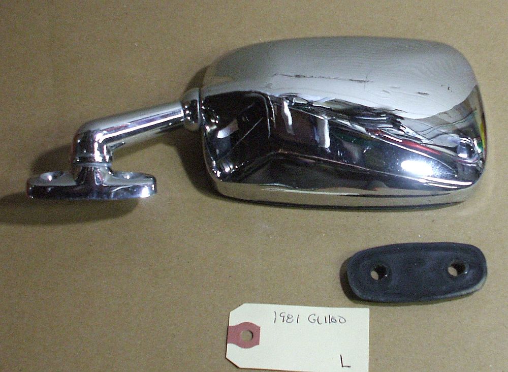 1981 Honda GL1100  MIRROR LEFT SIDE L CHROME