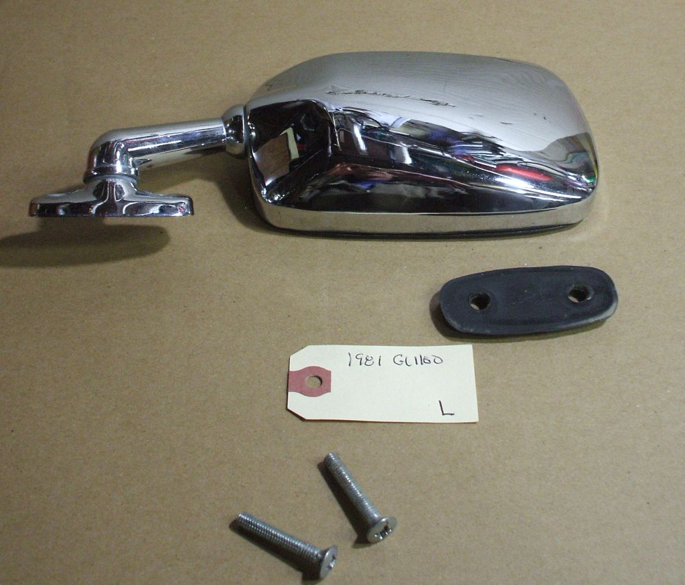 1981 Honda GL1100  MIRROR LEFT SIDE L CHROME