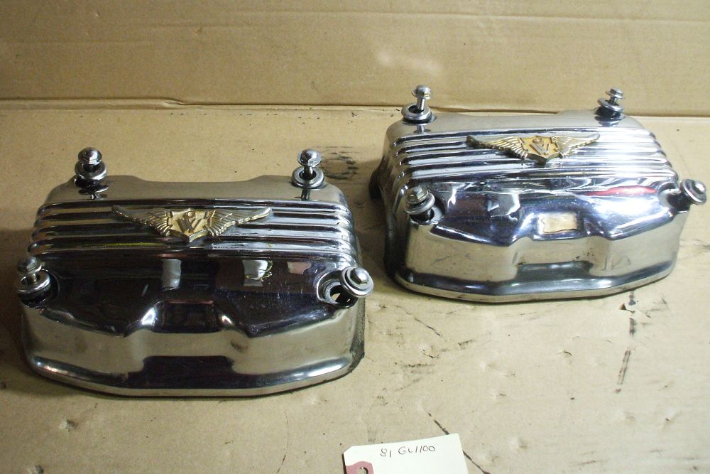 1981 Honda GOLDWING GL1100 VALVE COVER RIGHT LEFT COVERS R L CHROME