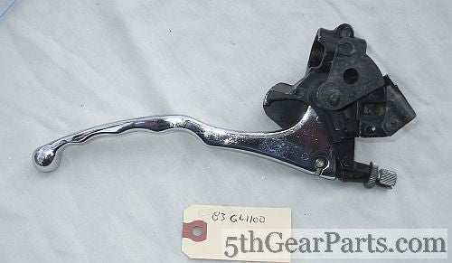 1983 Honda GL1100 CLUTCH LEVER W BRACKET HOLDER CHOKE LEVER