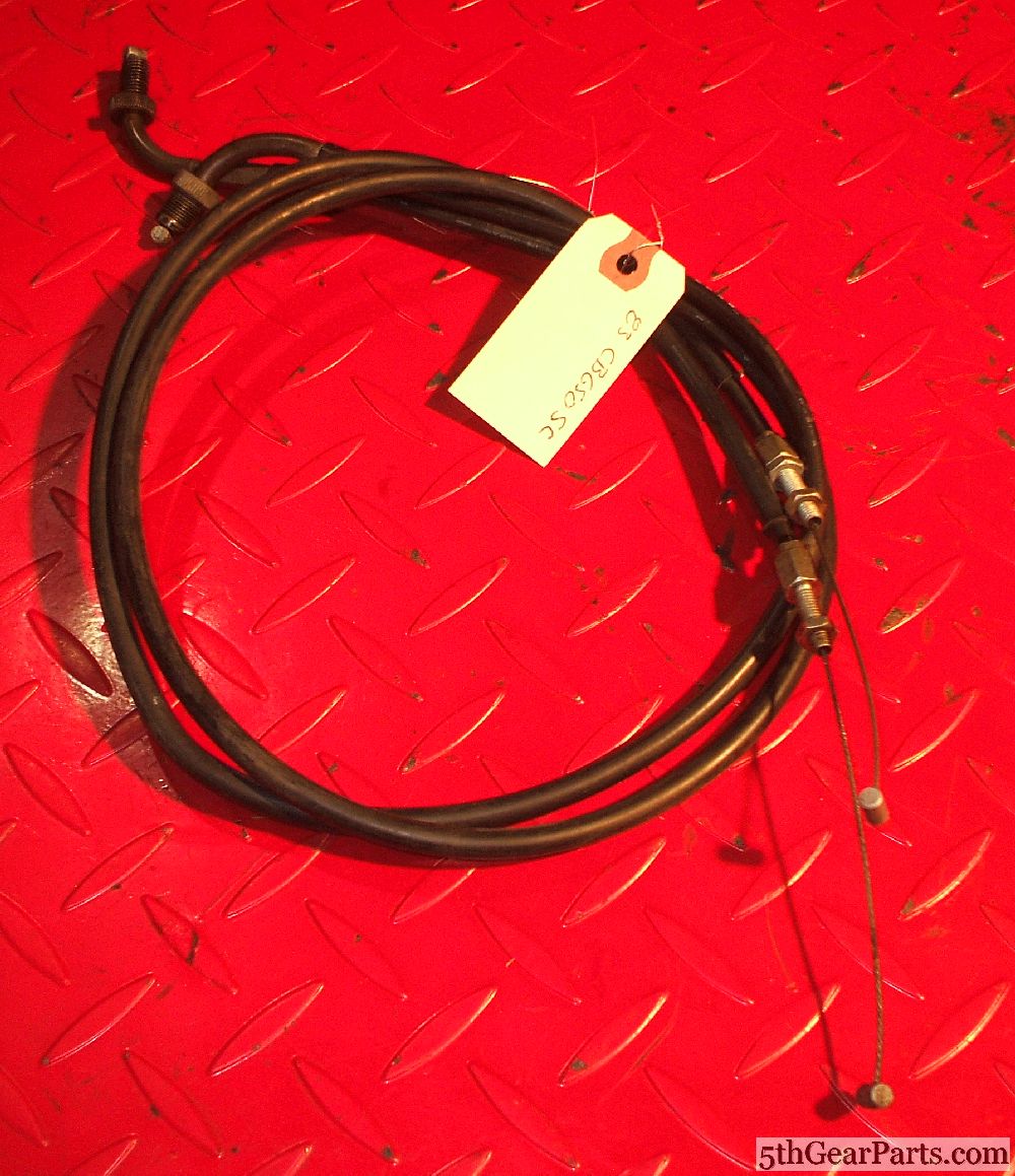 1983 Honda CB650 Nighthawk THROTTLE CABLES A and B 83 CB650 SC