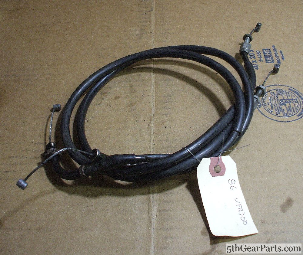 1986 Honda VFR700 Interceptor THROTTLE CABLE PAIR A B  86 VFR