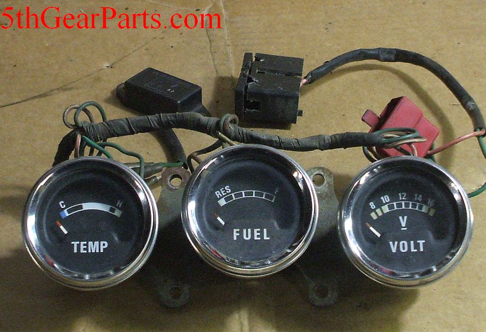 1979 Honda GL1000 GL 1000 Goldwing Meter Volt Fuel Temperature Gauge 1975 1976 1977 1978