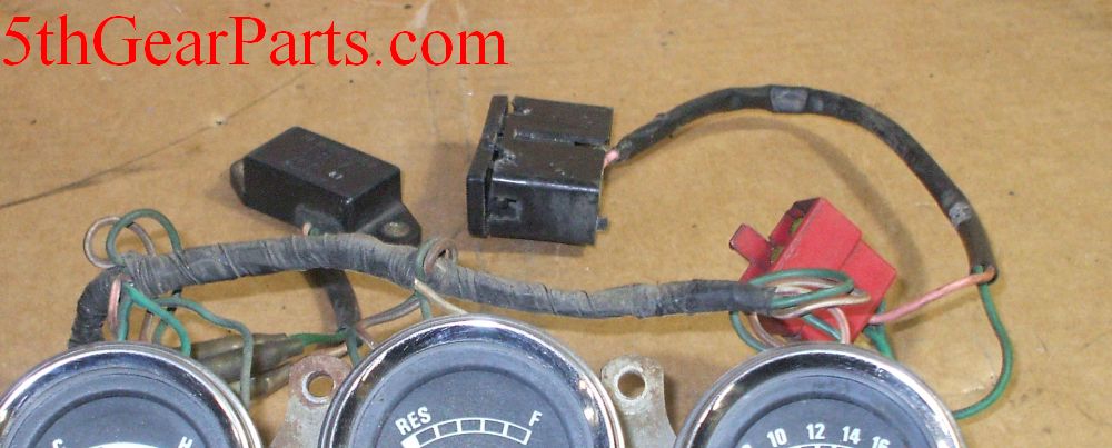 1979 Honda GL1000 GL 1000 Goldwing Meter Volt Fuel Temperature Gauge 1975 1976 1977 1978