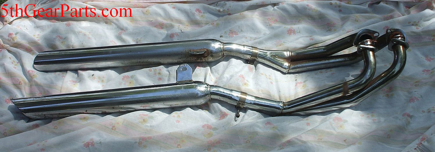 1978 Honda GL1000 Goldwing Complete Exhaust Pipes Muffler Silencer 75 76 77 78 79 GL 1000