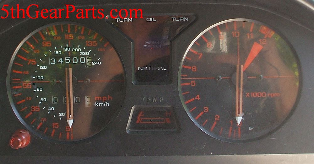 1986 Honda VF500 Interceptor GAUGE CLUSTER SPEEDOMETER TACHOMETER 86