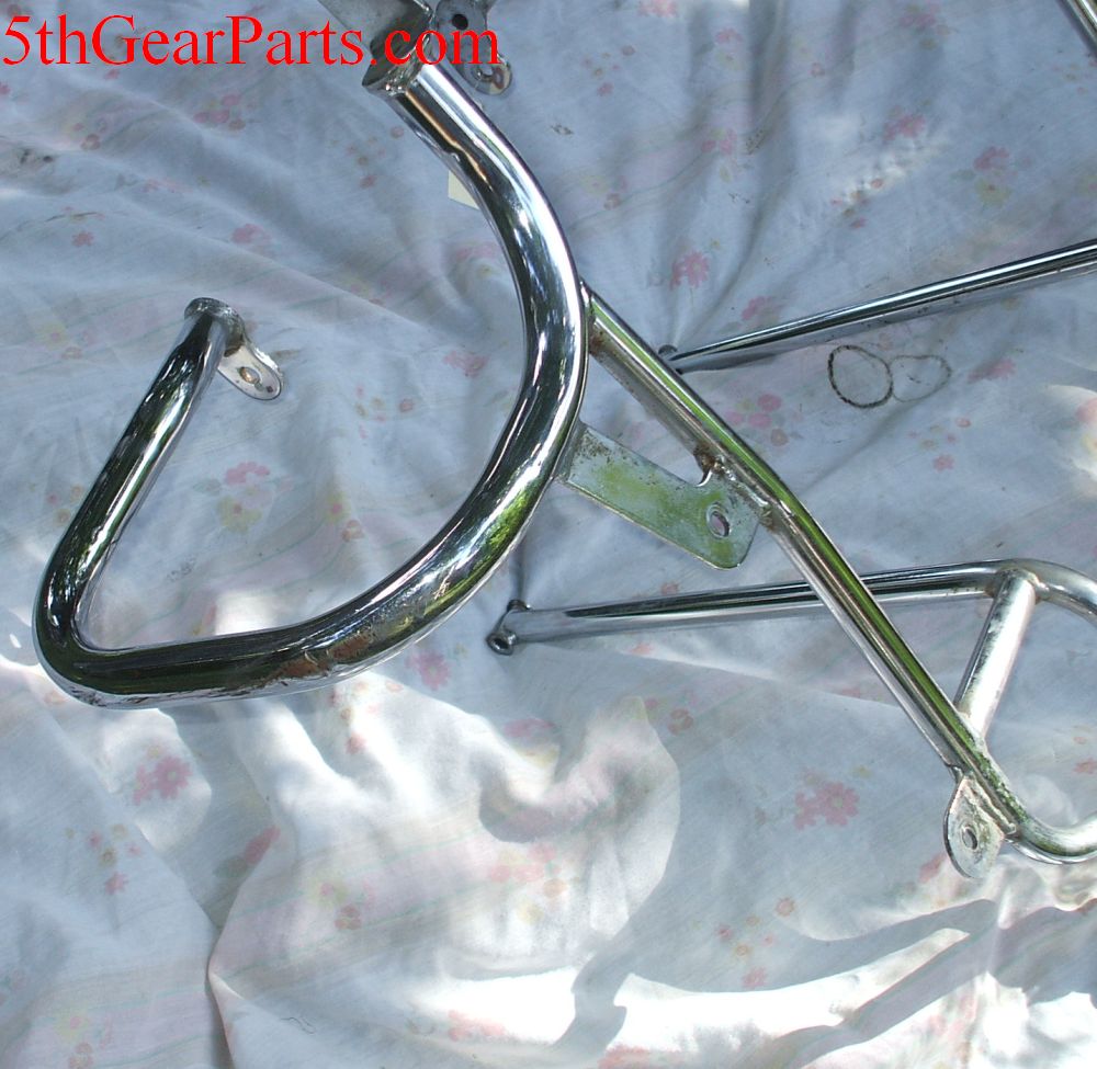 1981 Honda GL1100 GOLDWING CHROME LUGGAGE MOUNT BUMPER GUARD CRASH BARS
