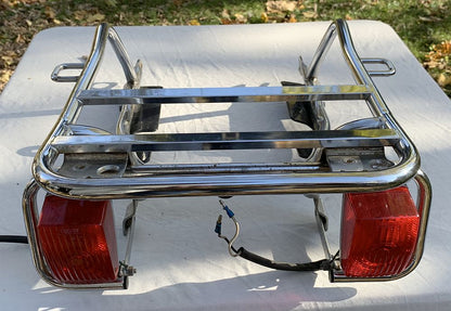 1980 Honda GL1100 GOLDWING Luggage Rack Rack Chrome W Marker Lights 80 81 82